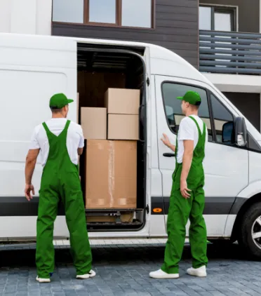 movers loading van
